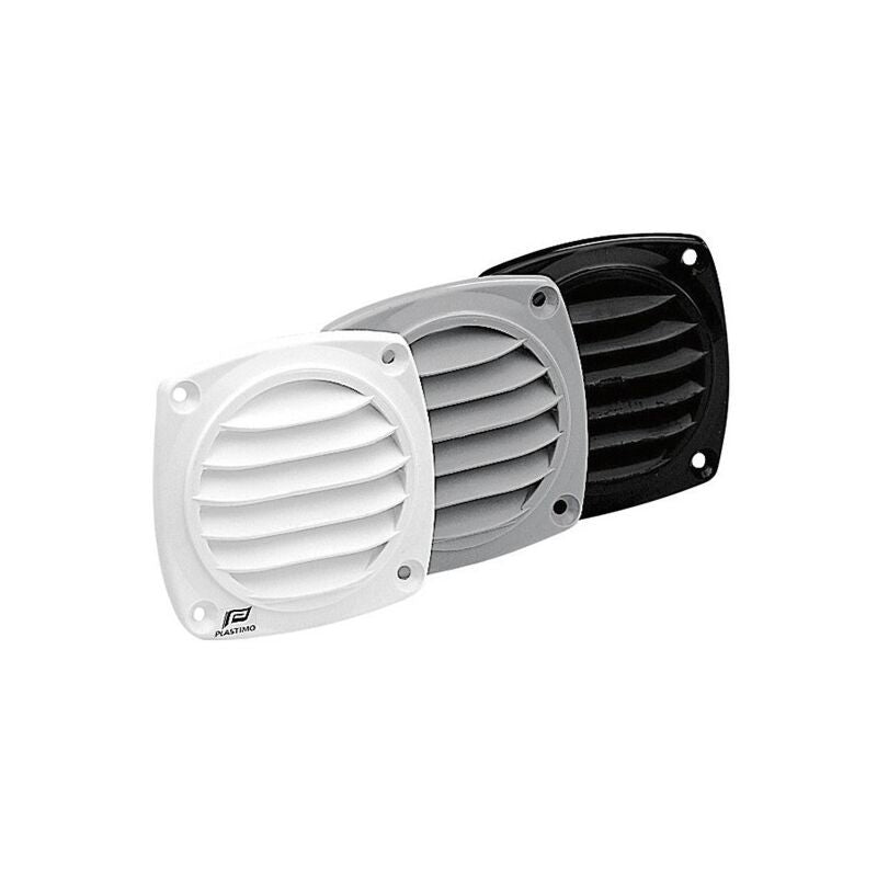 Plastimo Transom Vent 82x82mm Black - Marine Grade Plastic Ventilation