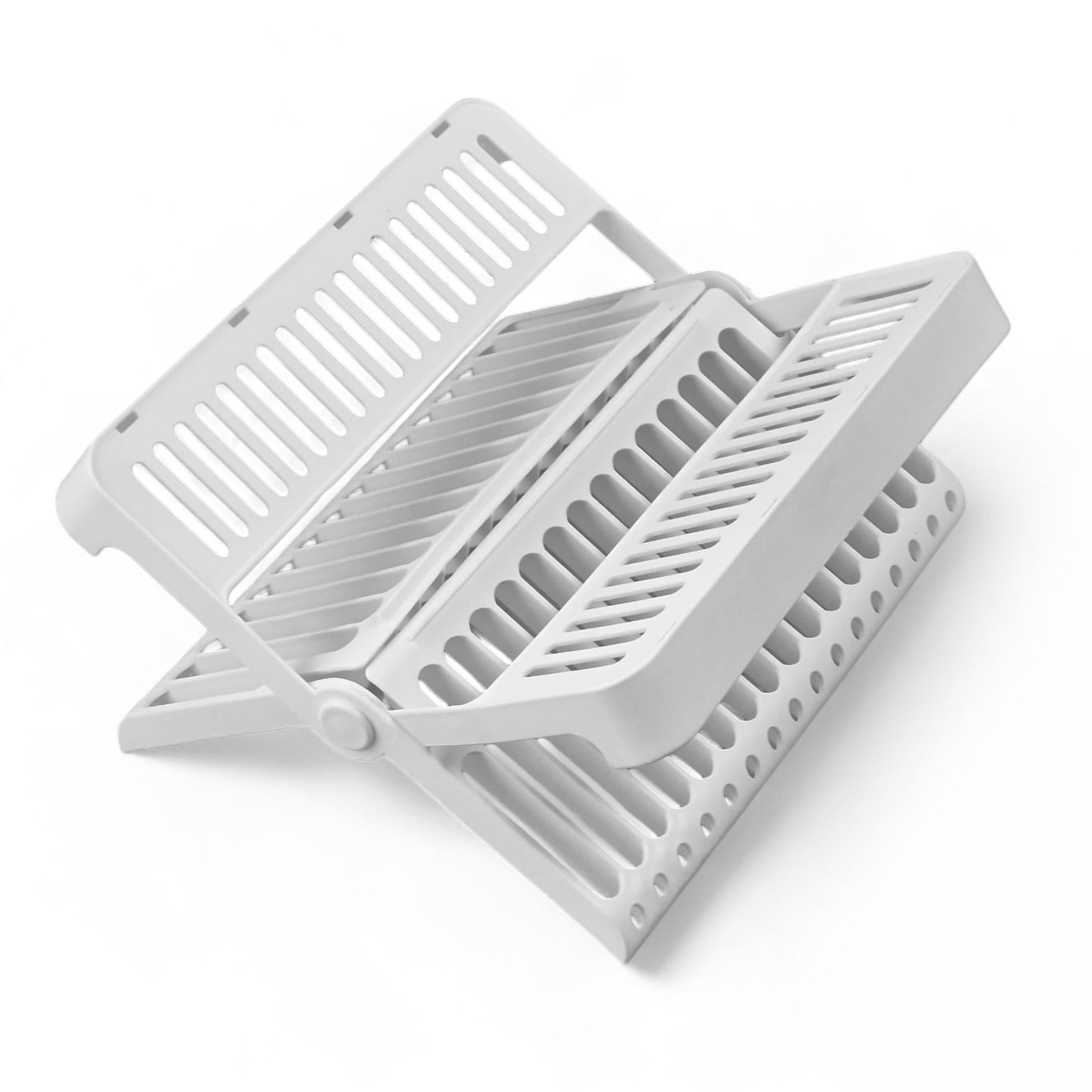 Foldable Plastic Kitchen Drainer in White