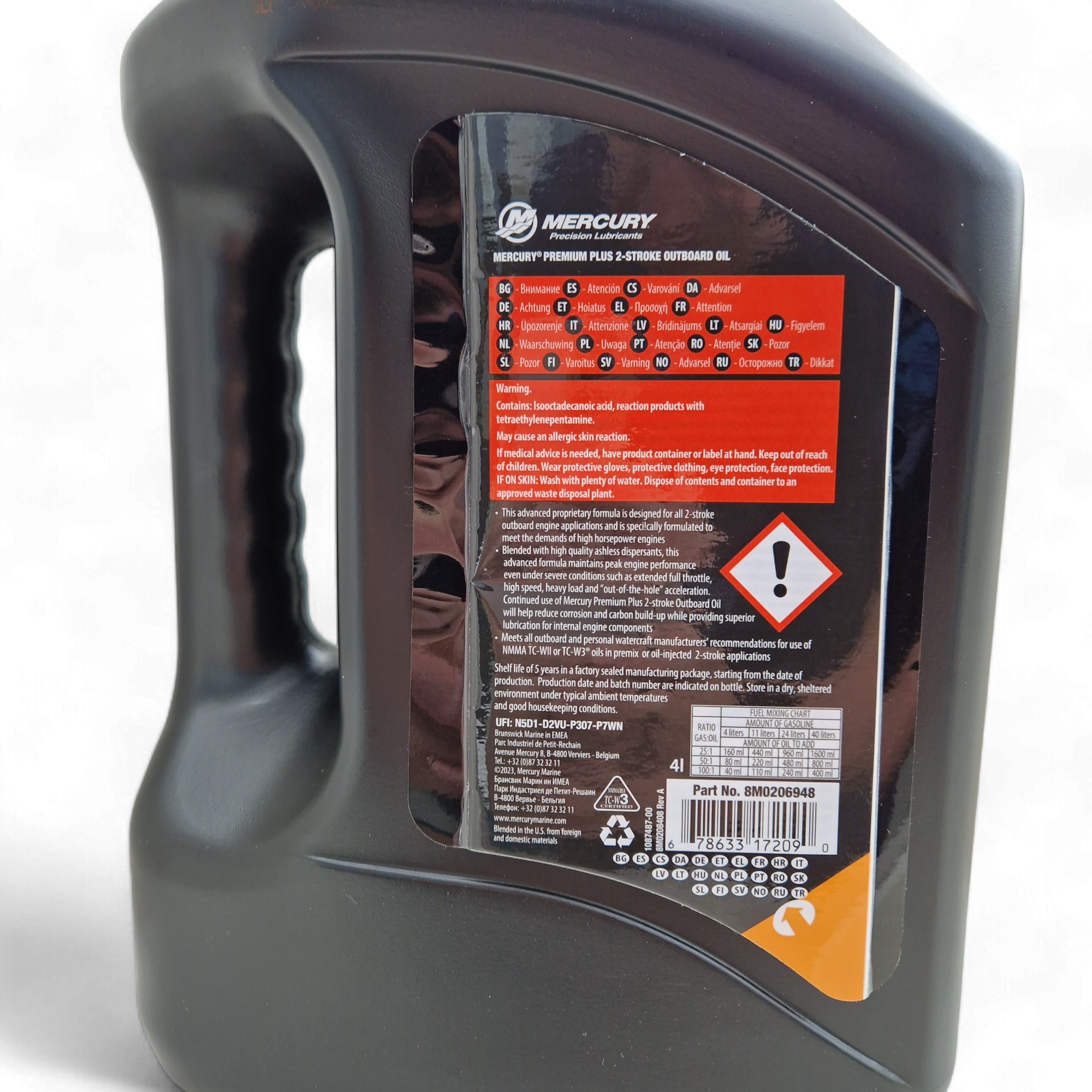 Mercury Premium Plus 2-Stroke Engine Oil - 4 Litre