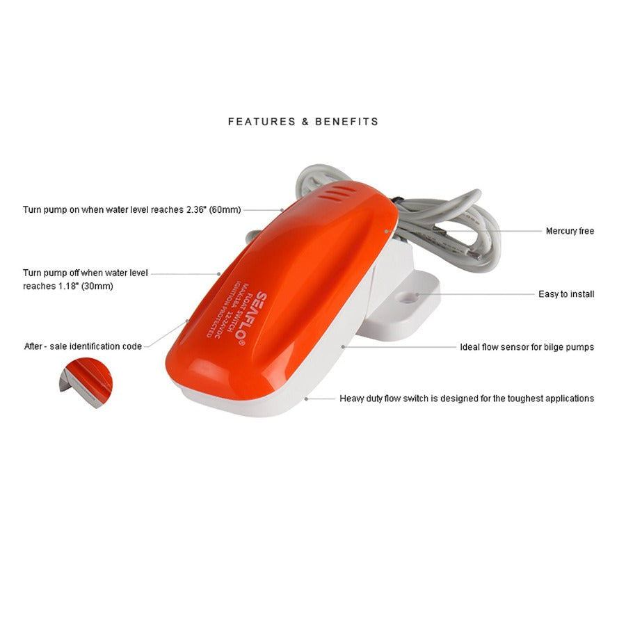 Seaflo Float Switch for Bilge Pump (02) - Max 18 Amp