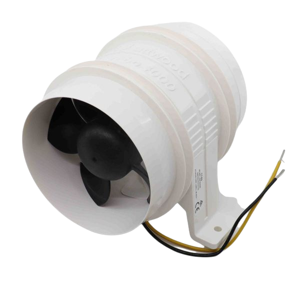 Attwood Turbo Water Resistant In-Line Blower (12V, 102mm Ducting Hose)