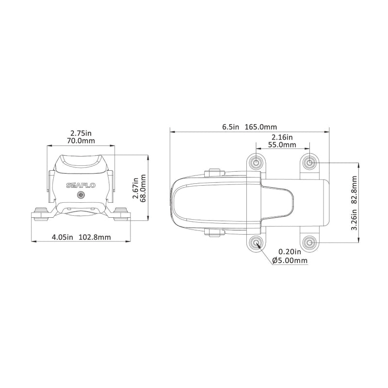 Seaflo Water Pressure Pump 23A - 40 Psi