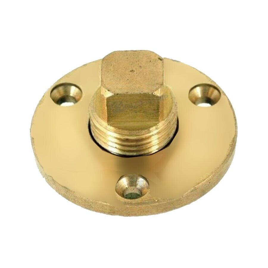 Brass Boat Drain Bung/Plug - Brass