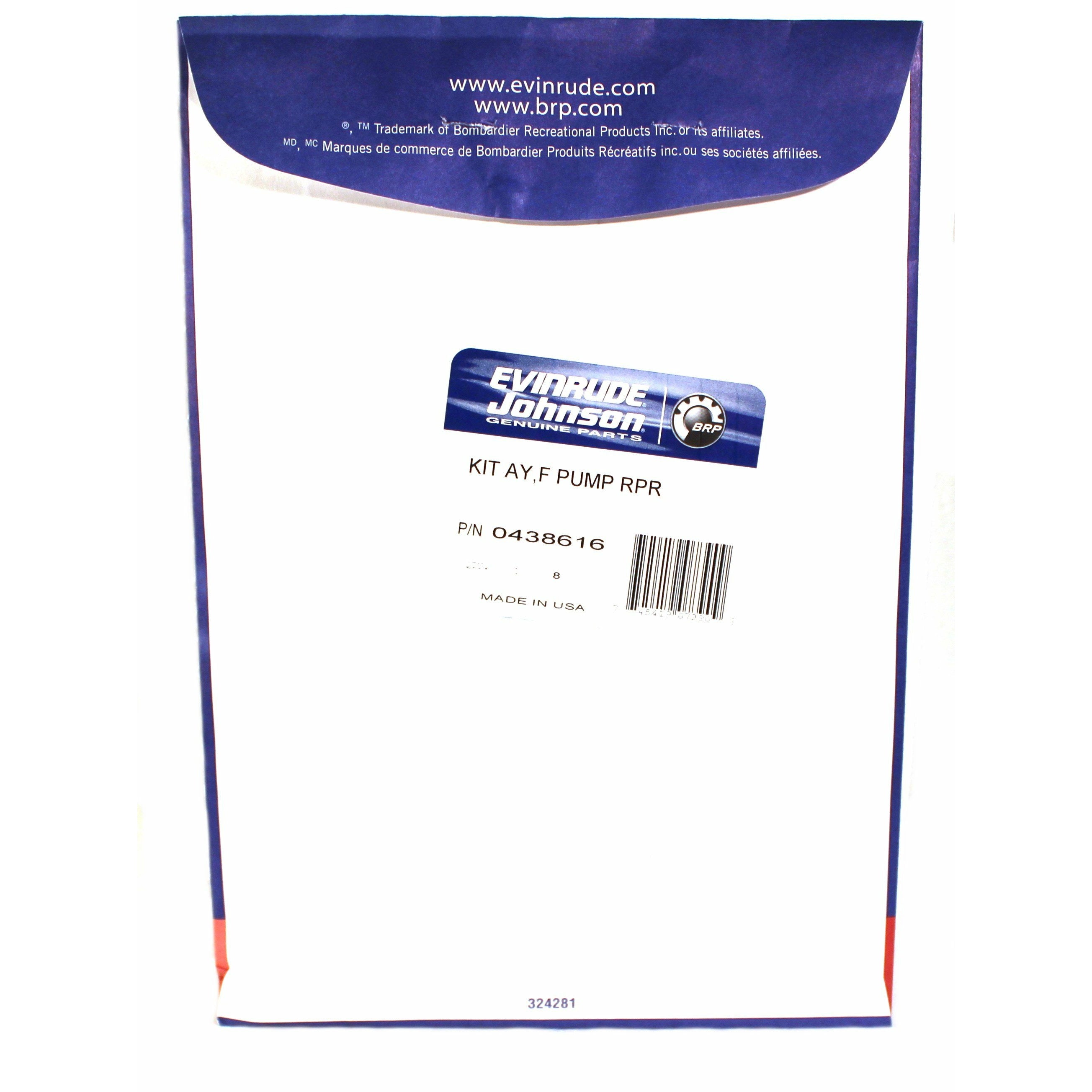Evinrude Fuel Pump Repair Kit 0438616