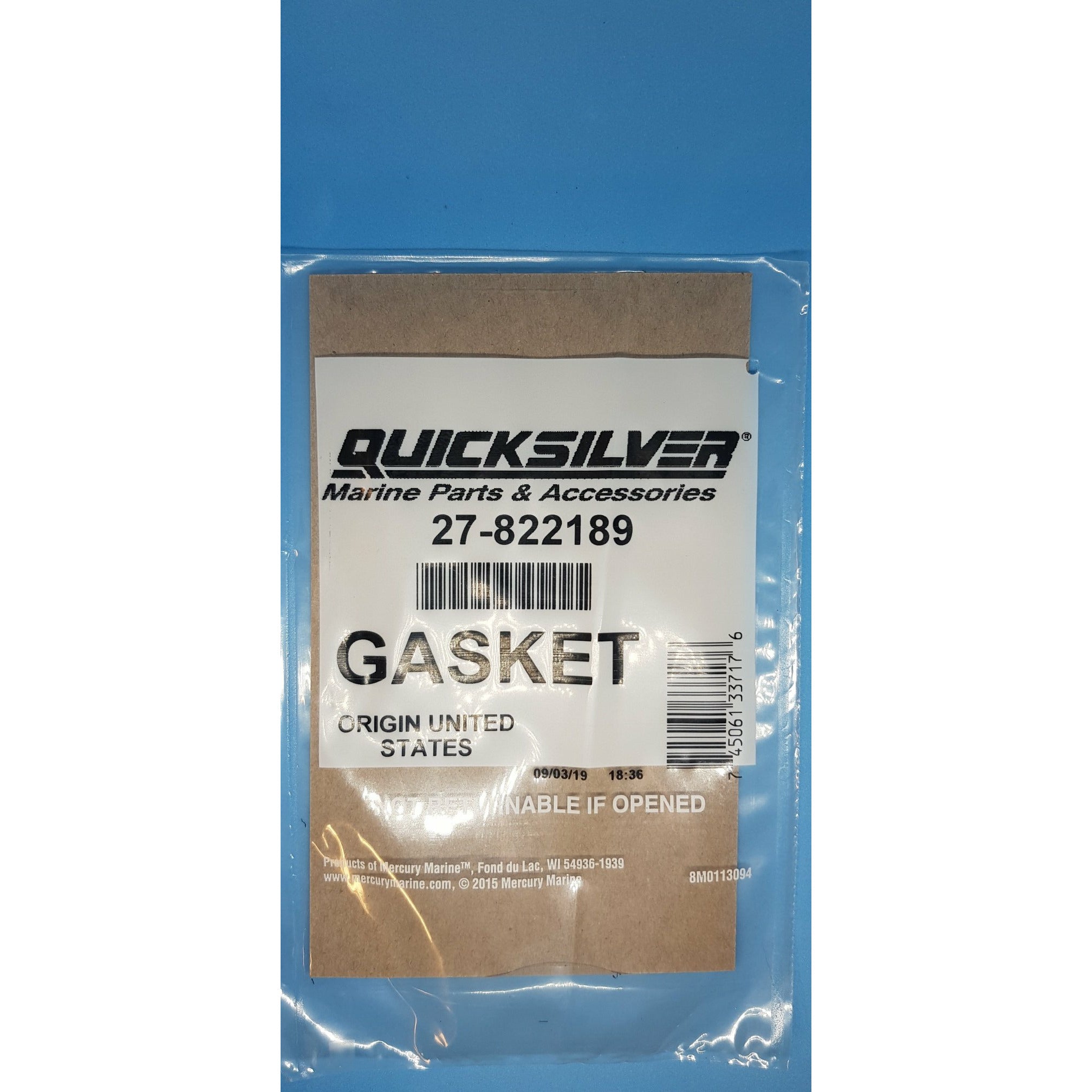 Mercury Water Pump Gasket - 27-822189