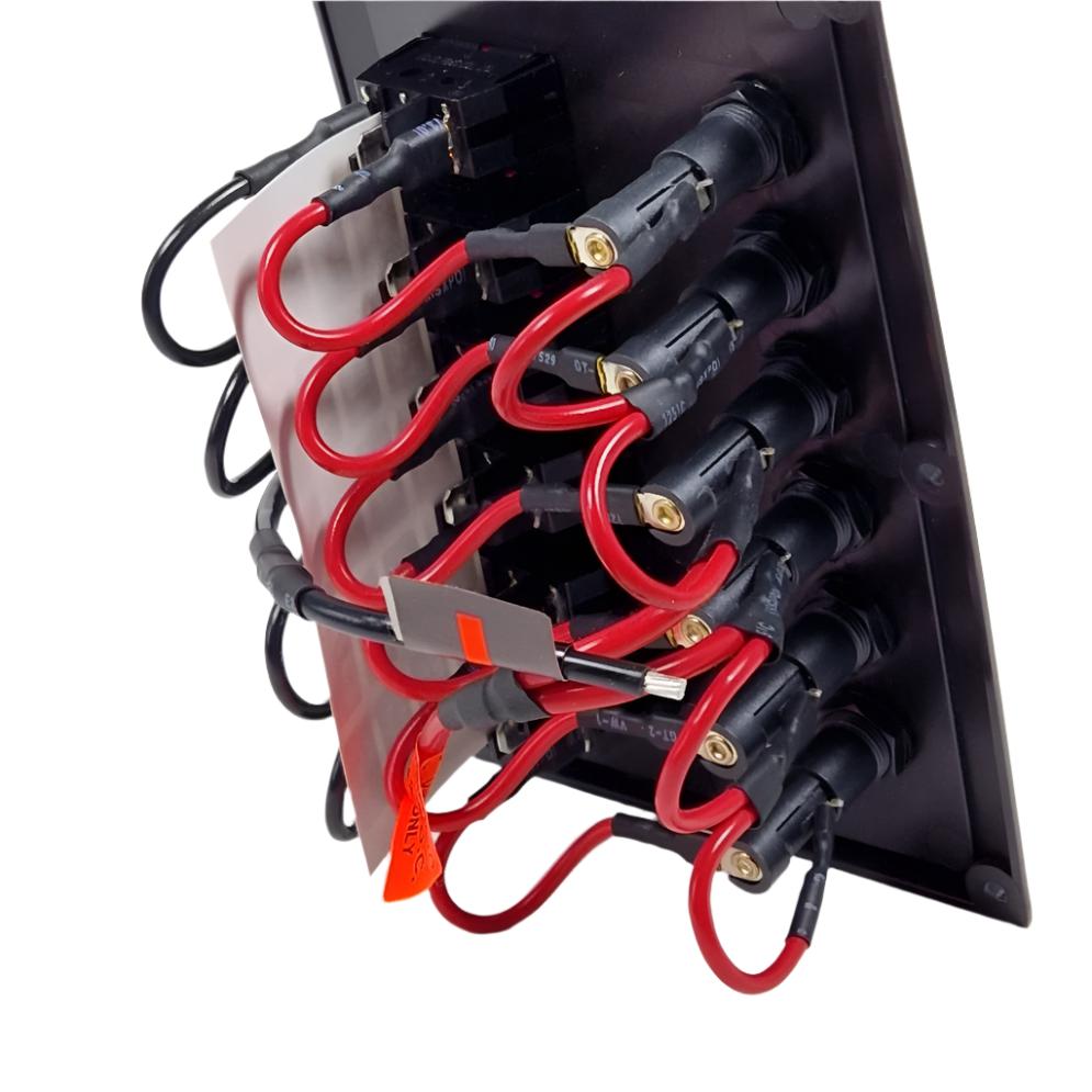 Switch Panel 6-Fuses Black 14577006