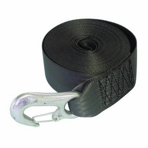 Boat Trailer Winch Strap 20ft Complete with Snap Hook (3000KG)