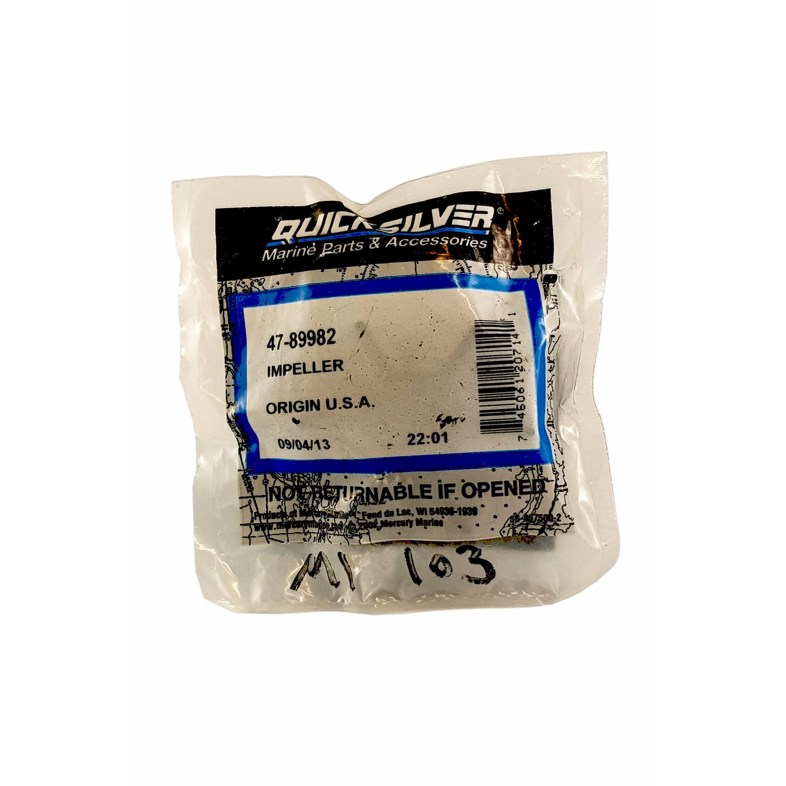 Mercury Mariner Water Pump Impeller 47-89982