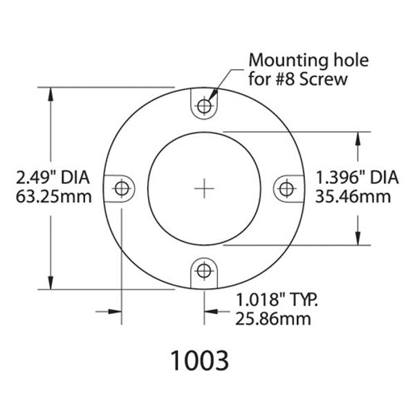 CableClam 0.625", Blue Sea