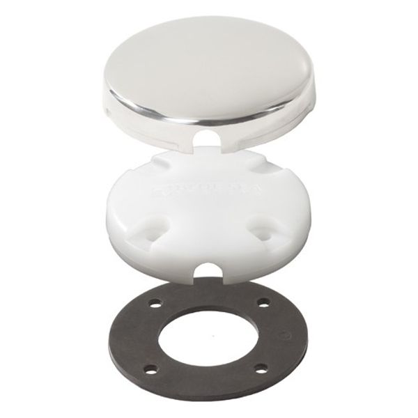 Side Mount Stainless Steel Cover Pre-Drilled, Blue Sea