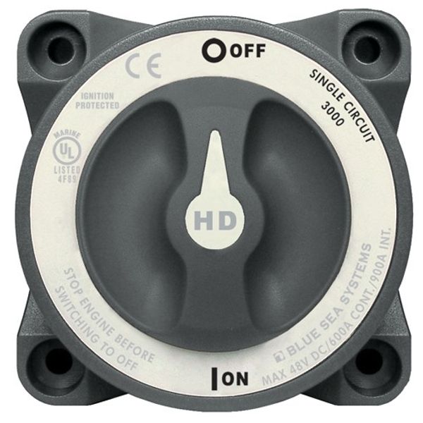 Heavy Duty Battery Switch On/Off 600A, Blue Sea