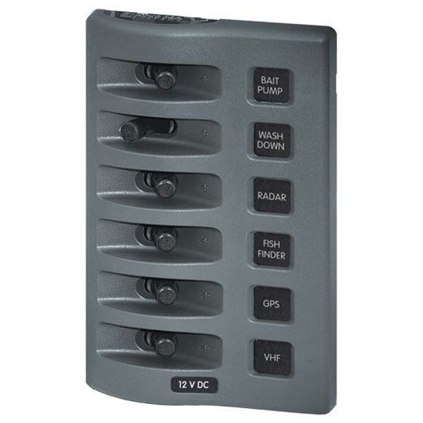 Switch Panel Waterproof 6-Position IP67
