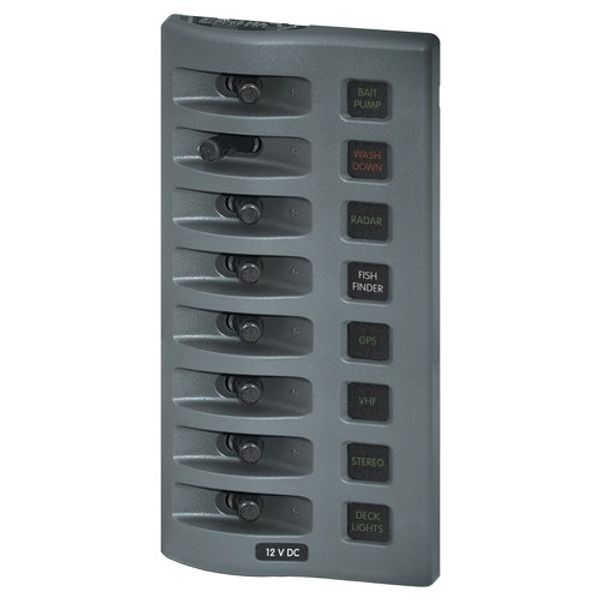 8-Pos IP67 Waterproof V/H Panel Blue Sky, Grey