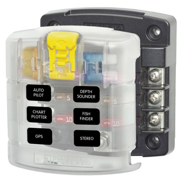 Fuse Block ATO 6 Circuit, Blue Sea