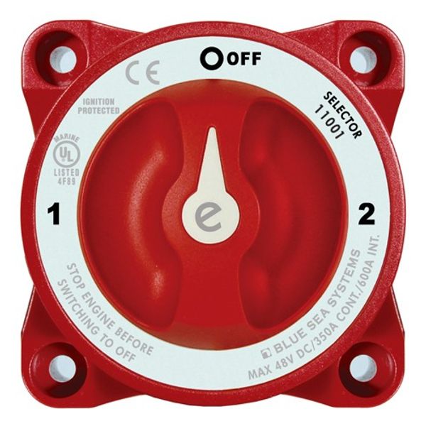 Battery Switch 9001E 3-Way 350A, Blue Sea