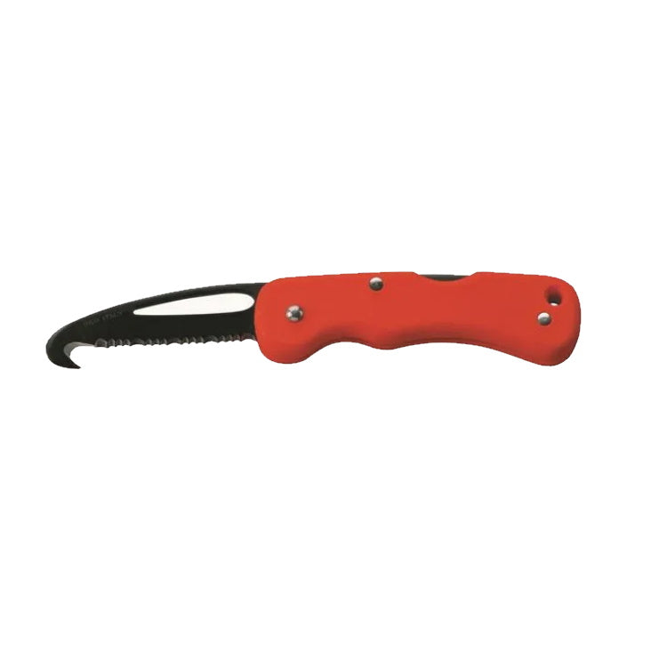 Rescue Knife with Hook - Locking Blade & Shackle Key