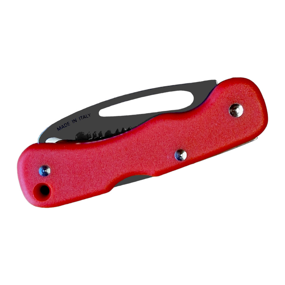 Rescue Knife with Hook - Locking Blade & Shackle Key