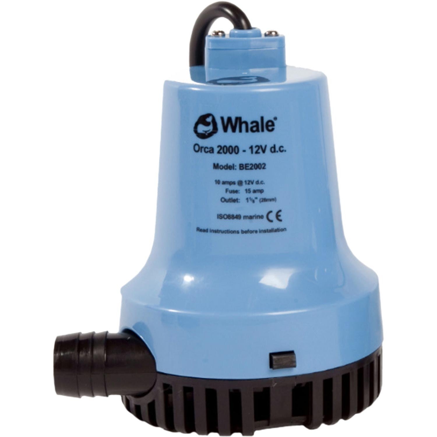 Bilge Pump 2000GPH 12V, Whale Orca