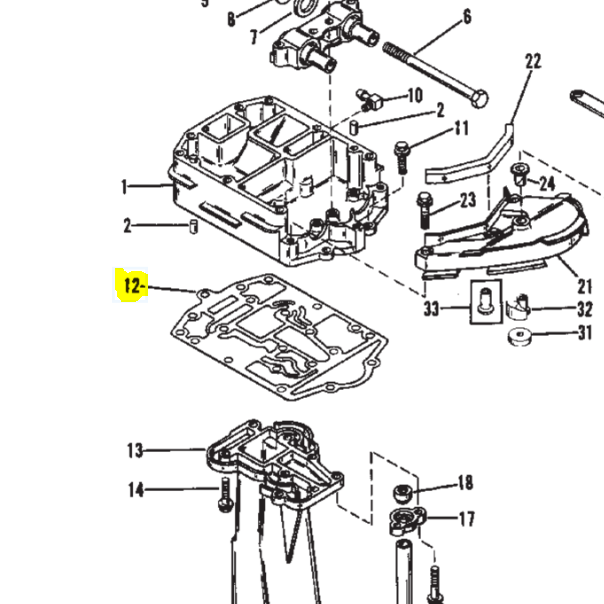 Quicksilver Exhaust Plate Gasket - 27-43008 6