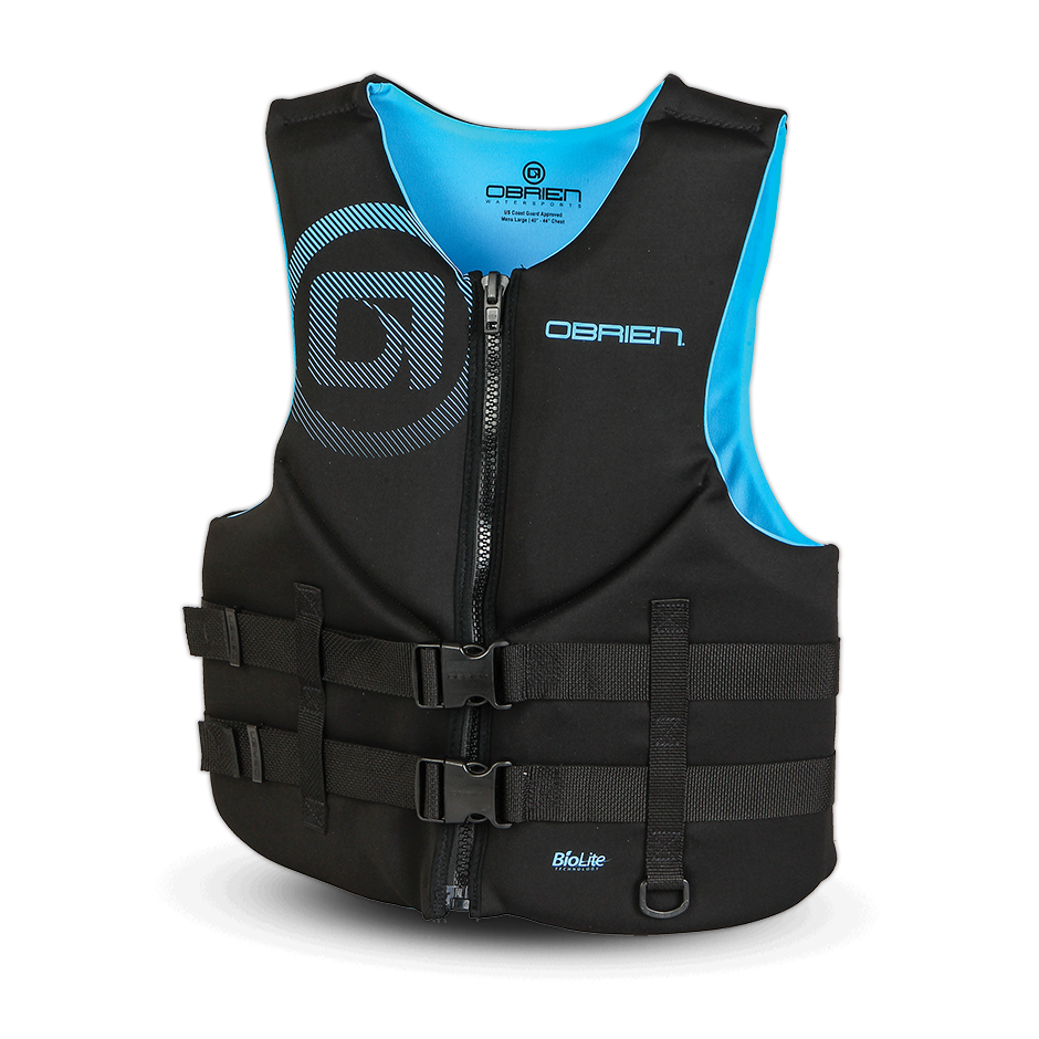 Men's Traditional Life Jacket, O'brien Cyan