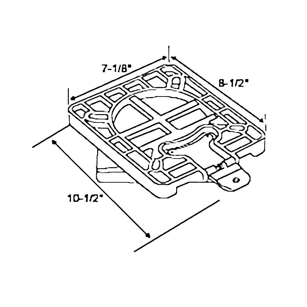 Talamex Swivel Seat Base Removable - 75.889.015