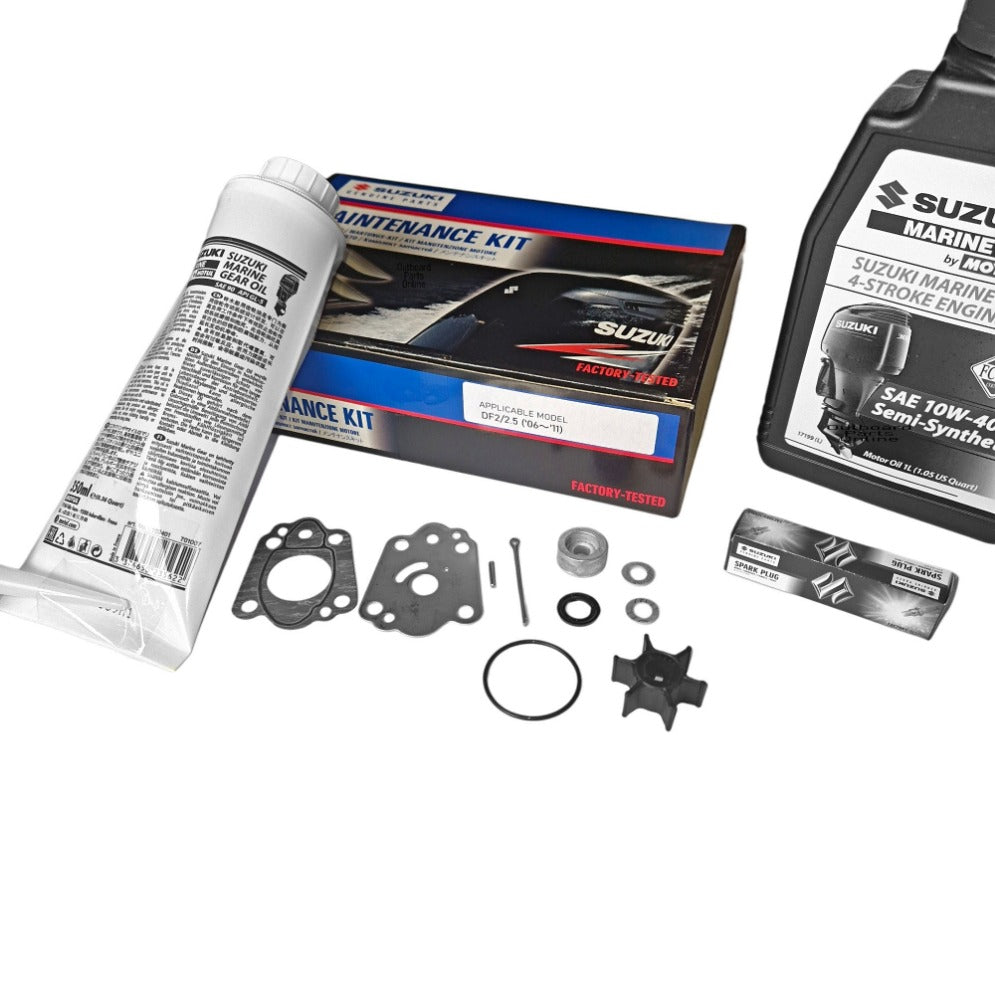 Ultimate Suzuki DF2.5 Outboard Maintenance Kit with Oils