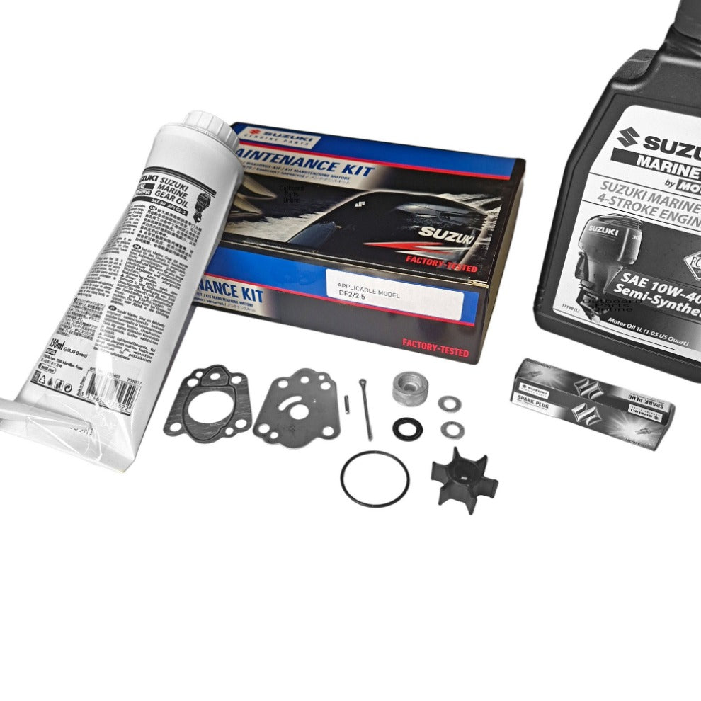 Ultimate Suzuki DF2.5 Outboard Maintenance Kit with Oils (2011~)