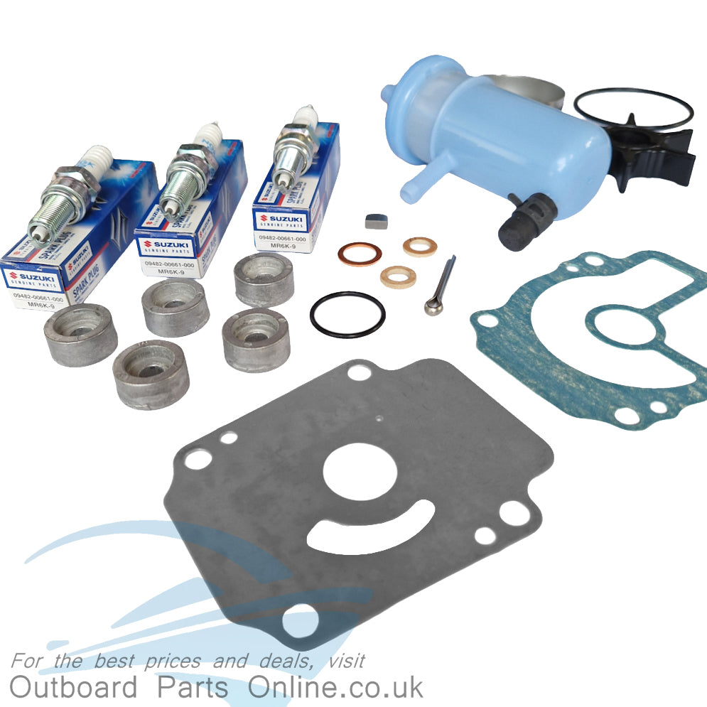 Ultimate Suzuki DF25/30 Outboard Maintenance Kit with Oils (2015 ~)