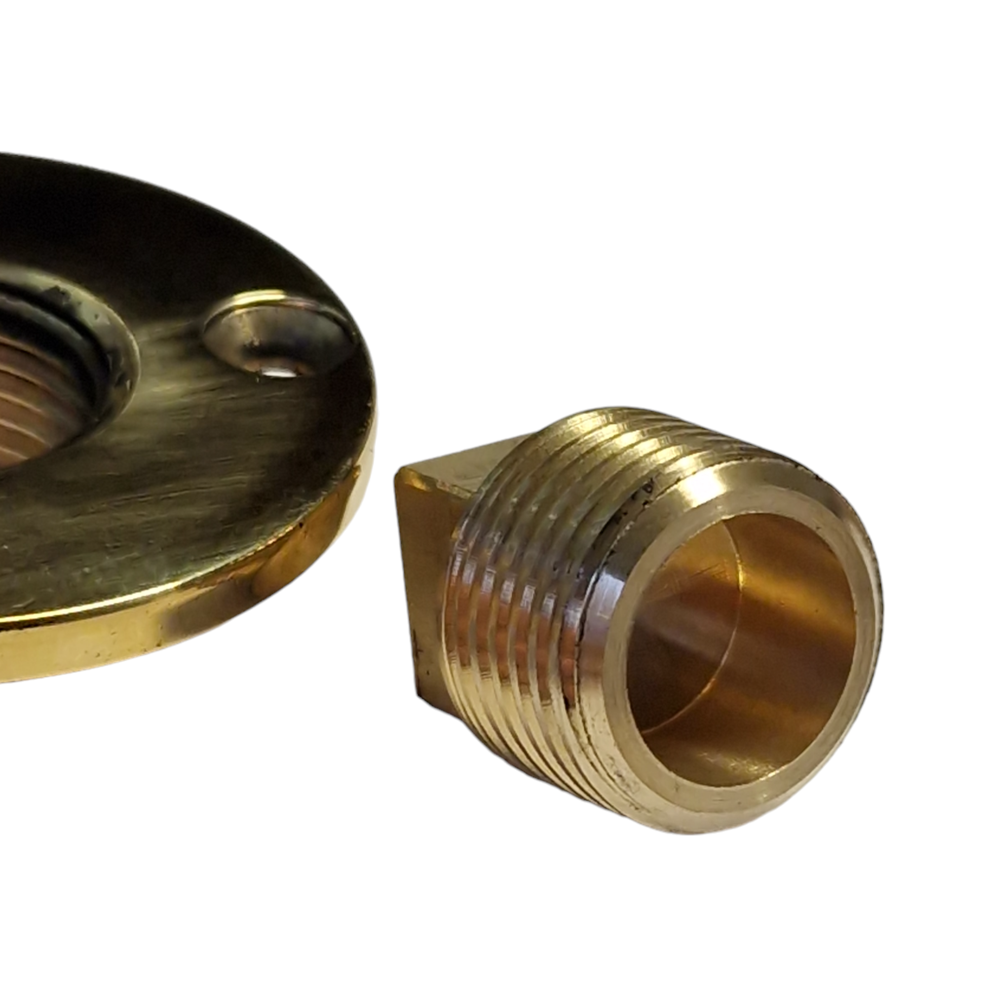 Boat Drain Bung and Socket - Brass
