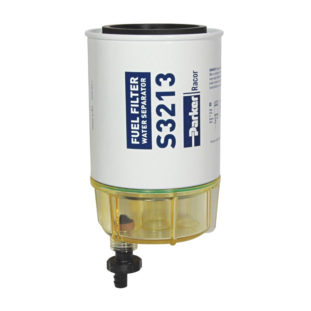 Racor Marine S3213 Fuel Filter with Clear Bowl (10 Micron)