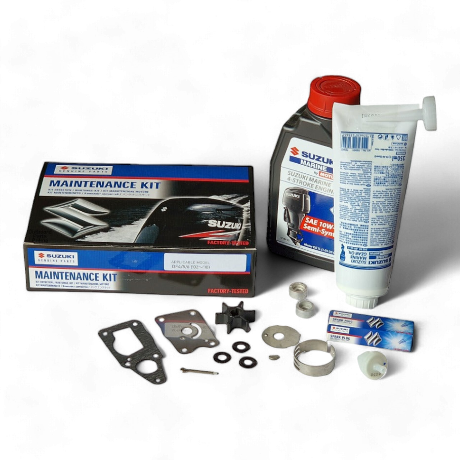 Ultimate Suzuki DF4/5/6 Outboard Maintenance Kit with Oils (~ 2010)