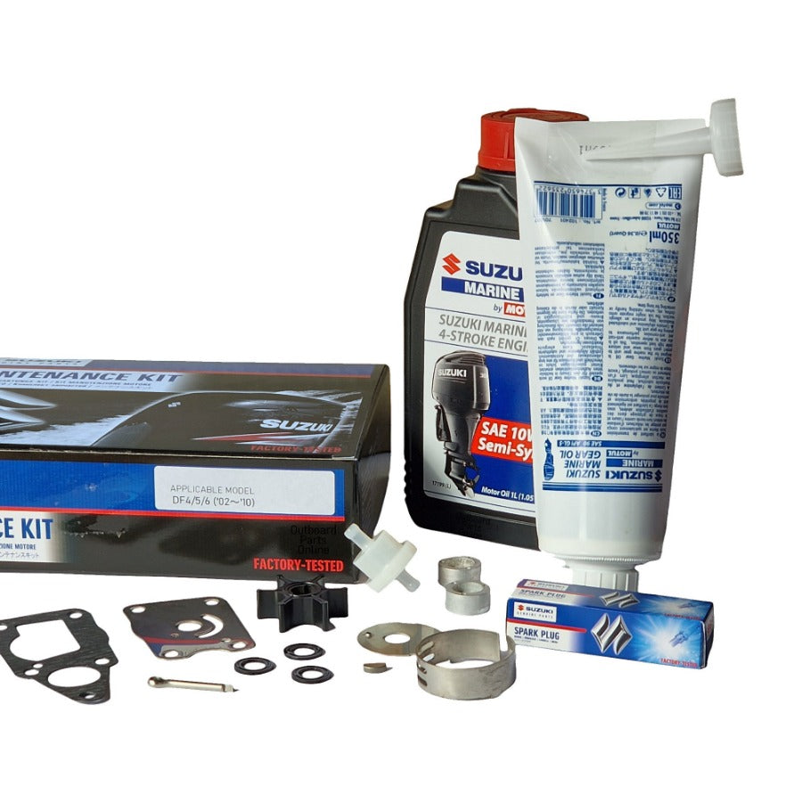 Ultimate Suzuki DF4/5/6 Outboard Maintenance Kit with Oils (2011~ 2016)