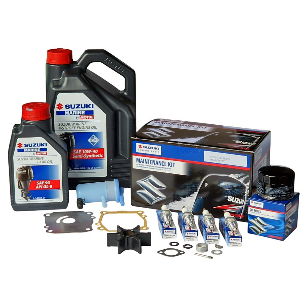 Ultimate Suzuki DF60/70 Outboard Maintenance Kit with Oils ( '07)