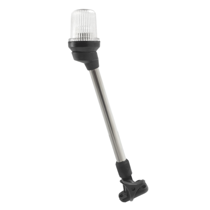 White Pole Light (Folding) w/ Black Housing - 64cm