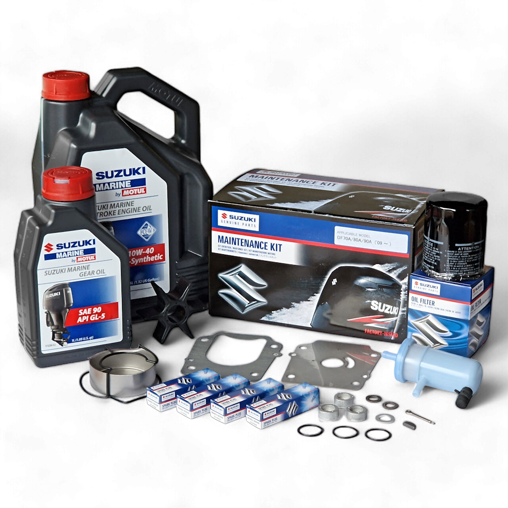 Ultimate Suzuki DF70/80/90 Outboard Maintenance Kit with Oils (2009 ~)