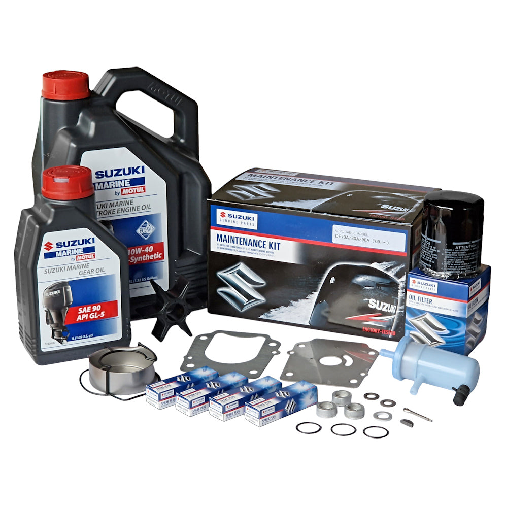 Ultimate Suzuki DF70/80/90 Outboard Maintenance Kit with Oils ('09 ~)