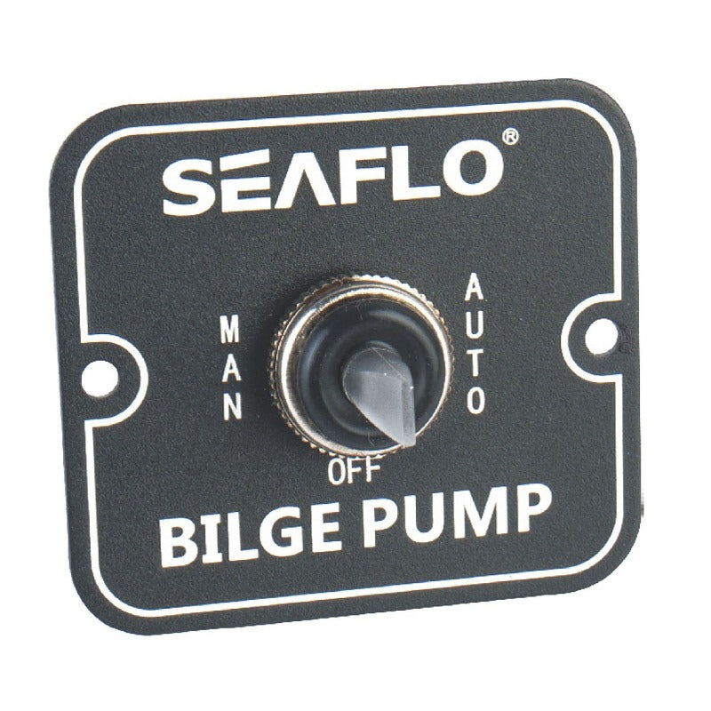 Seaflo Bilge Switch Panel - 3 Gang (Auto/Off/Manual)