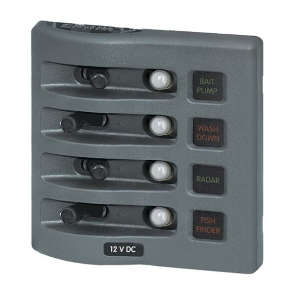 4-Pos IP67 Waterproof V/H Panel Grey