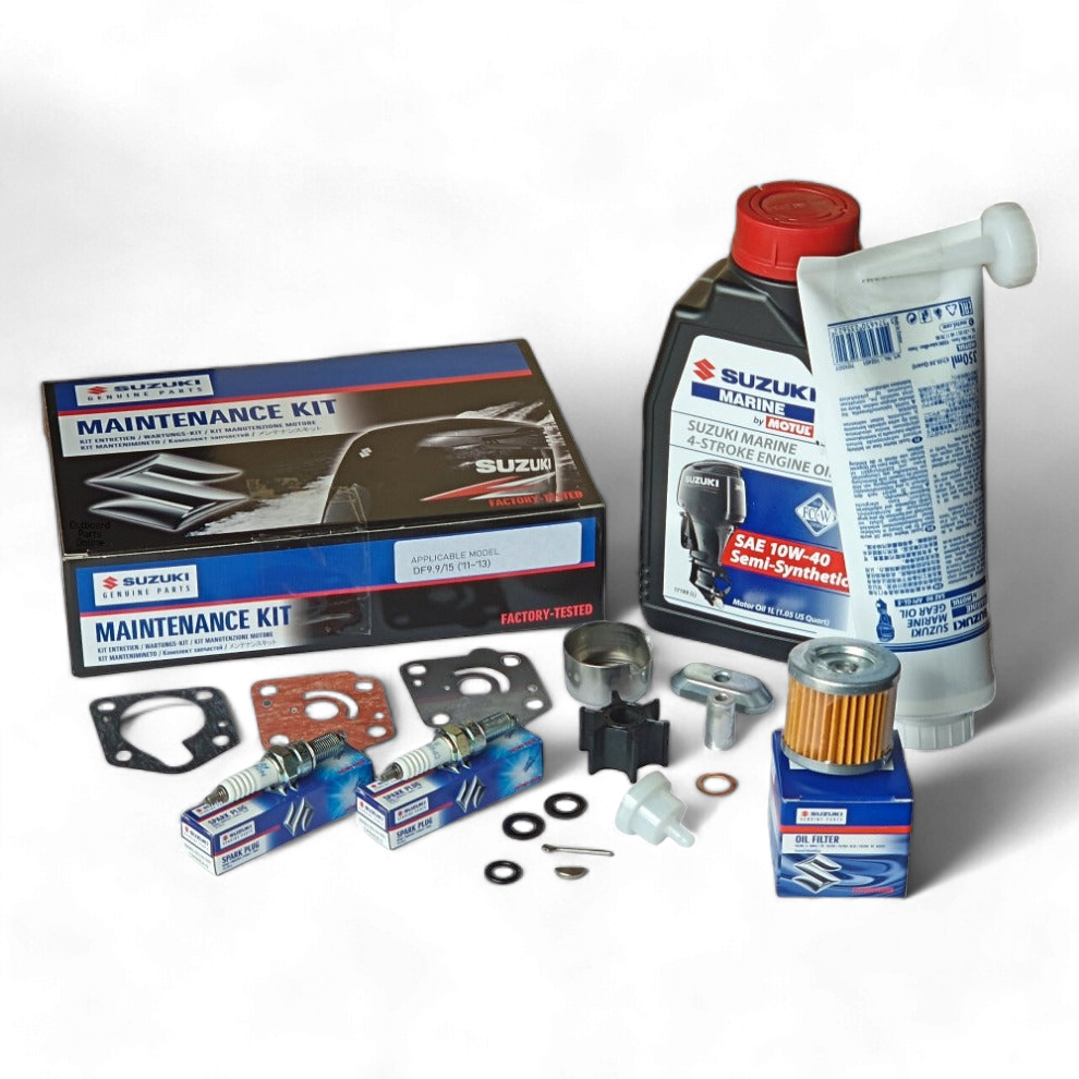 Ultimate Suzuki DF9.9/15 Outboard Maintenance Kit with Oils (2011 - 2013)