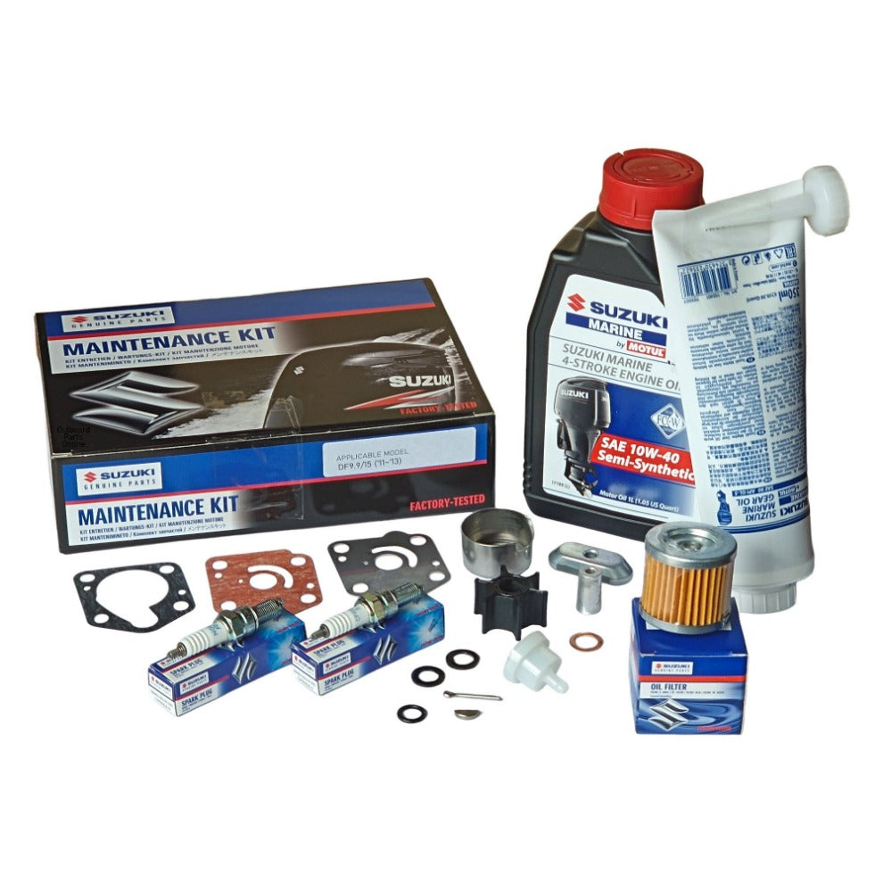 Ultimate Suzuki DF9.9/15 Outboard Maintenance Kit with Oils (2011 - 2013)