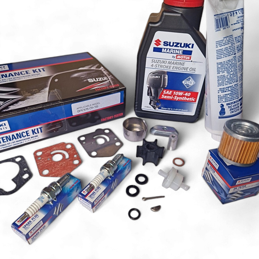 Ultimate Suzuki DF9.9/15 Outboard Maintenance Kit with Oils (2011 - 2013)