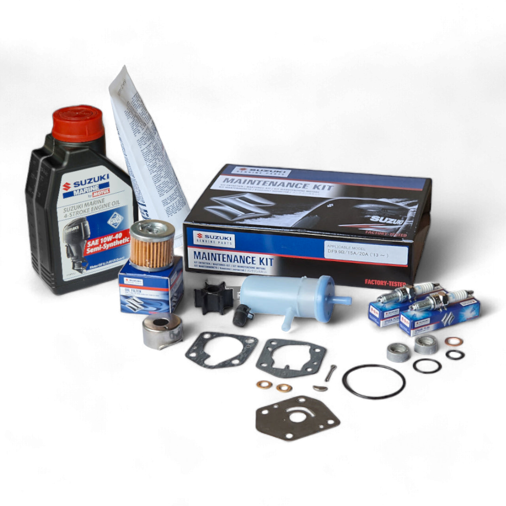 Ultimate Suzuki DF9.9/15/20 Outboard Maintenance Kit with Oils (2013 ~)