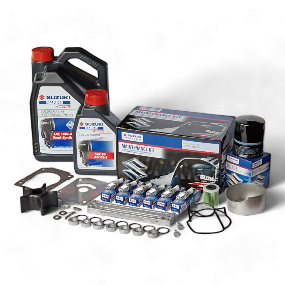 Ultimate Suzuki DF200/225/250 Outboard Maintenance Kit with Oils (2011 ~)