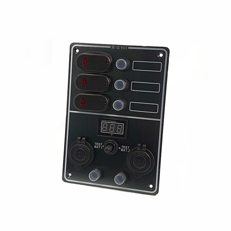 12V Switch Panel 3 Gang