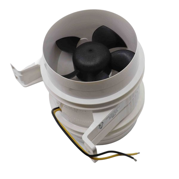 Attwood Turbo Water Resistant In-Line Blower (12V, 102mm Ducting Hose)