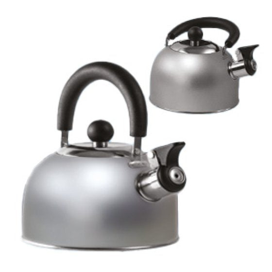 Chrome Gas Kettle with folding Handel 