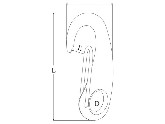 Talamex S/S Snap Hook/Eye 70mm - 74.228.070