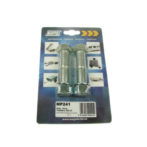 High Tensile Tow ball (8.8) Nuts & Bolts M16 X 75mm