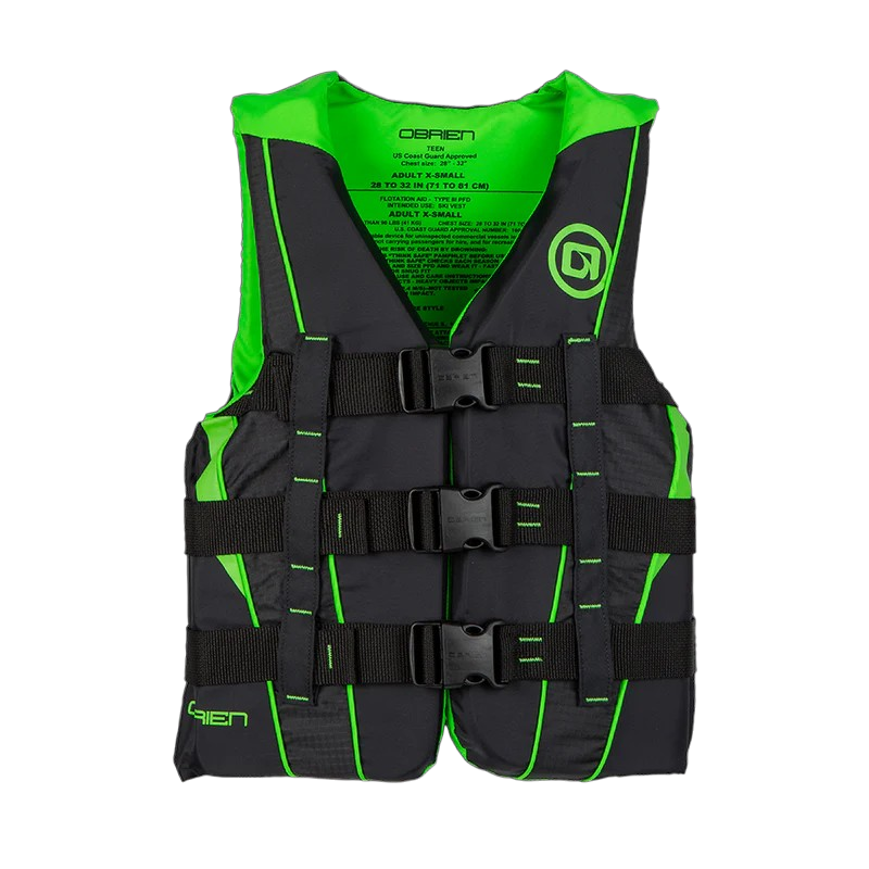 O'Brien Teen Nylon Life Jacket - Green