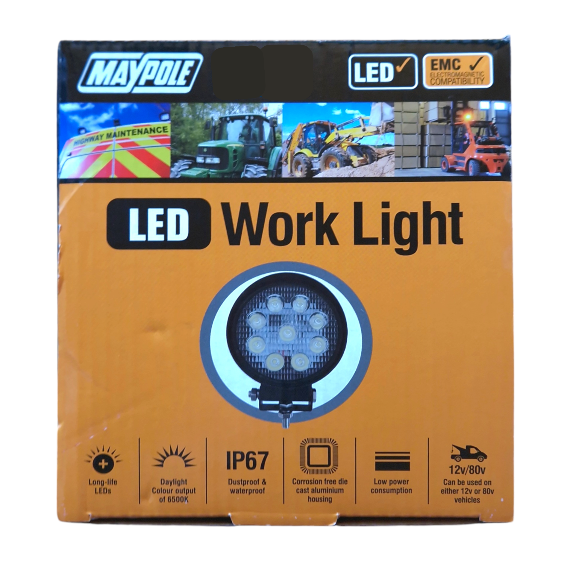 Maypole LED Round Work Light - 1400 Lumens